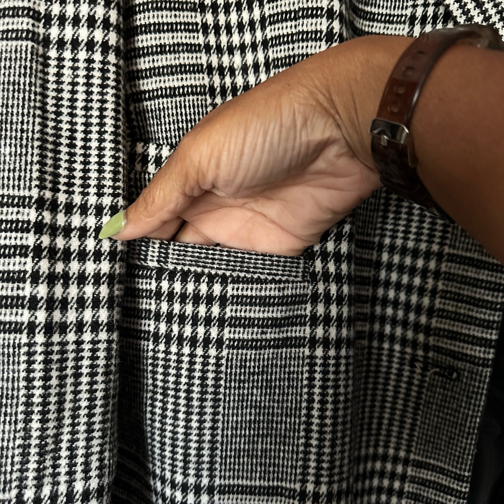 PRIMARK PLAID TOPCOAT SIZE 10 - Picture 2 of 7
